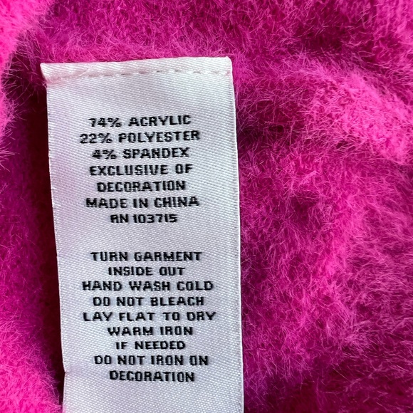 Nanette Lepore. Fuchsia cardigan  pit 21 length 23 - Picture 7 of 7